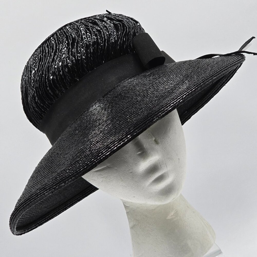 Chesterfield Original Black Lustra Wide Brim Hat